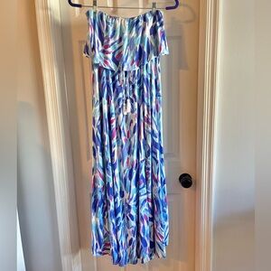 Japna strapless maxi dress